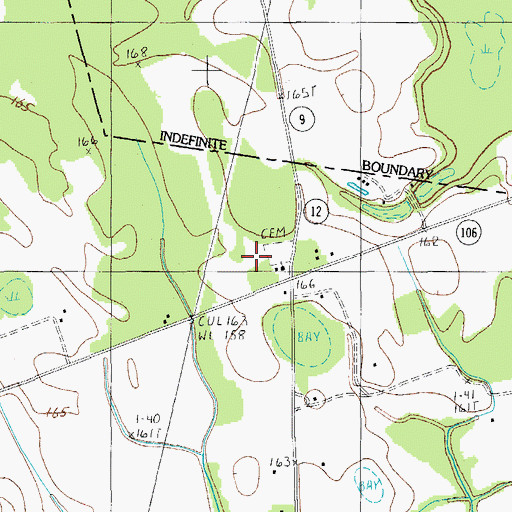 Topographic Map of Bethel Church, SC
