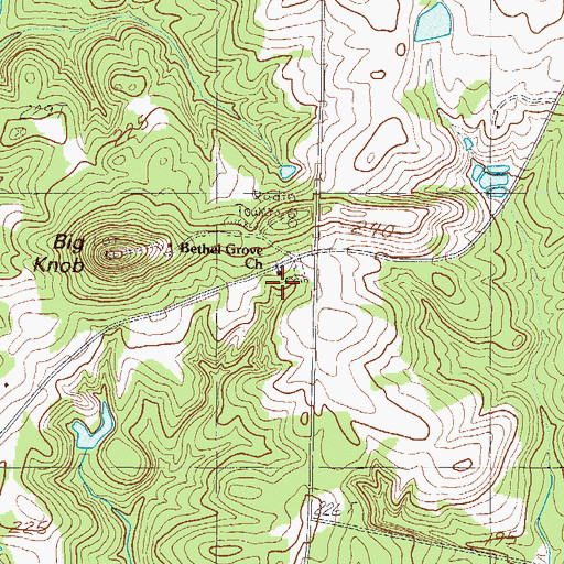 Topographic Map of Bethel Grove Church, SC