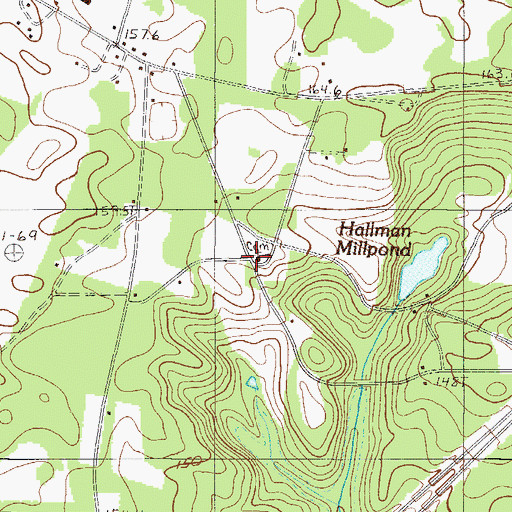 Topographic Map of Bethlehem Lutheran Church, SC