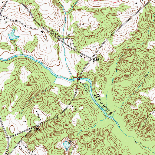 Topographic Map of Bethlehem Creek, SC
