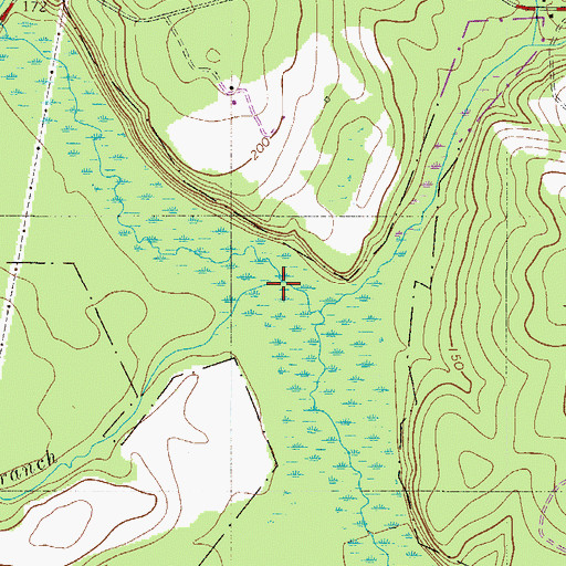 Topographic Map of Big Branch, SC