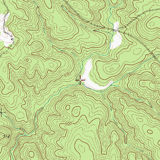 Topographic Map of Big Creek, SC