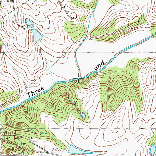 Topographic Map of Big Garvin Creek, SC