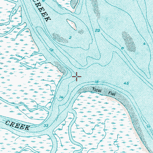 Topographic Map of Bird Island Creek, SC