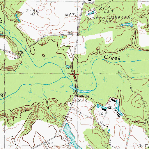 Topographic Map of Boggy Swamp, SC