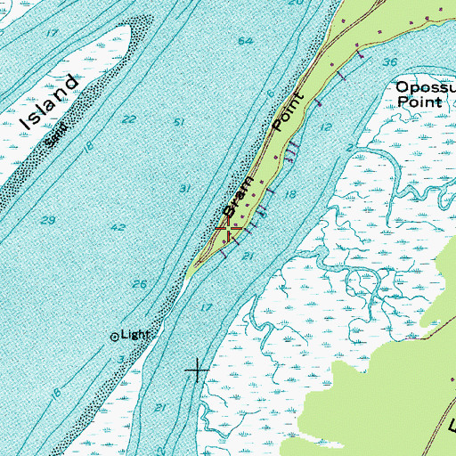 Topographic Map of Bram Point, SC