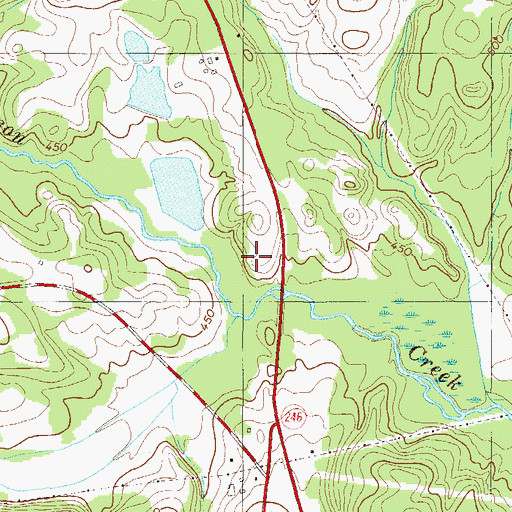 Topographic Map of Brightmans Creek, SC