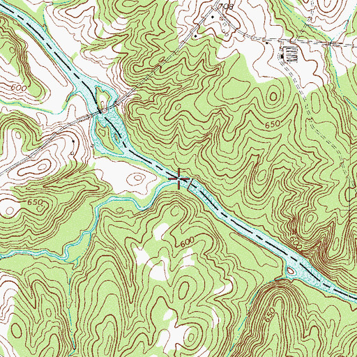 Topographic Map of Broad Mouth Creek, SC