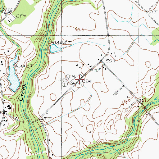 Topographic Map of Brown School (historical), SC