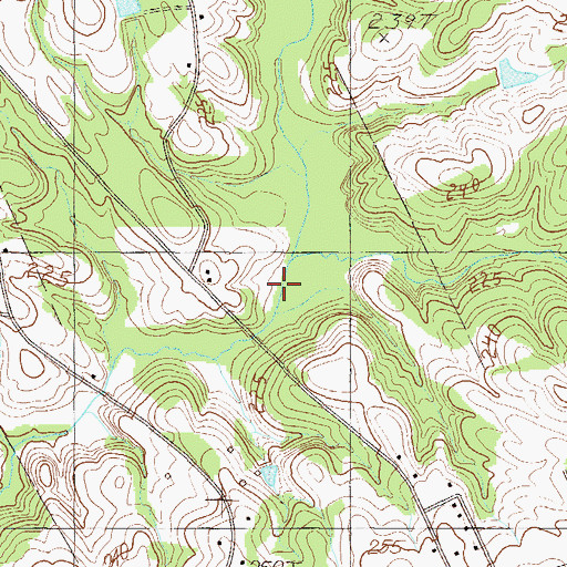 Topographic Map of Browns Creek, SC