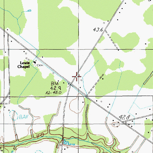 Topographic Map of Brunsons Store, SC