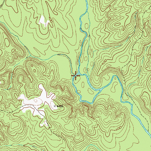 Topographic Map of Bull Skin Creek, SC