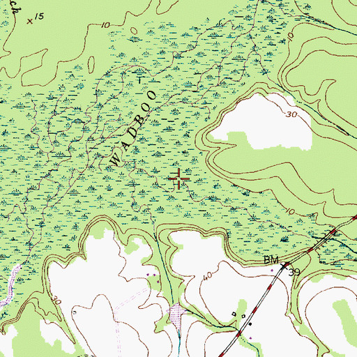Topographic Map of Bullhead Run, SC