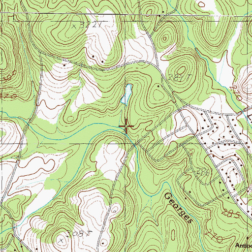 Topographic Map of Burdine Creek, SC