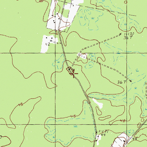 Topographic Map of Calestown Church, SC