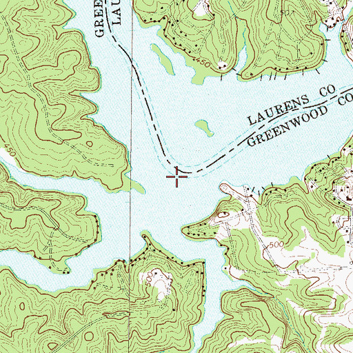Topographic Map of Camp Branch, SC