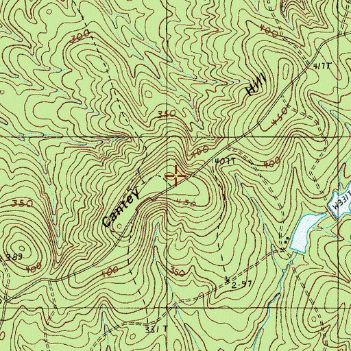 Topographic Map of Cantey Hill, SC