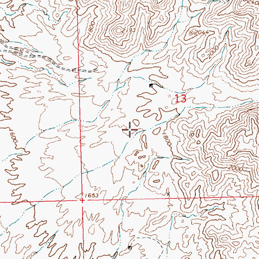 Topographic Map of Times Gulch, AZ