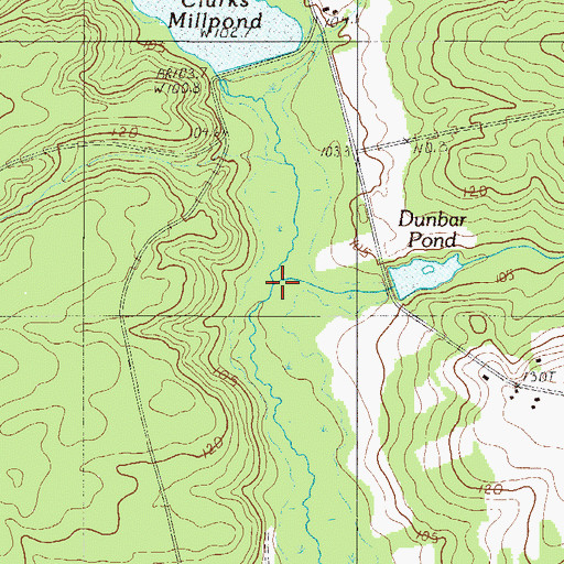 Topographic Map of Cedar Pond Branch, SC
