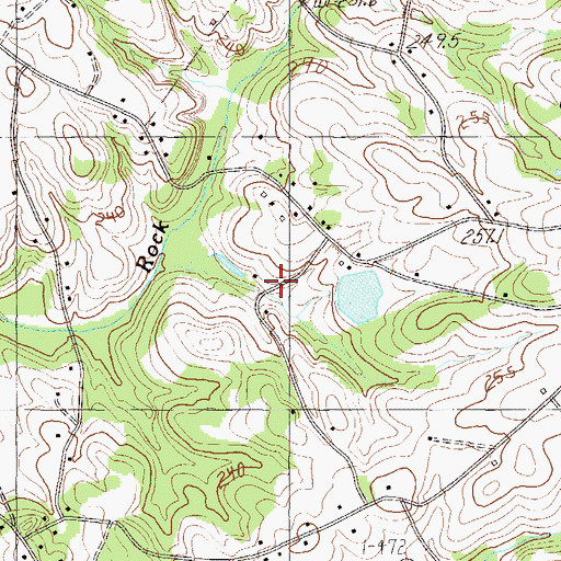 Topographic Map of Cedar Springs Tabernacle, SC