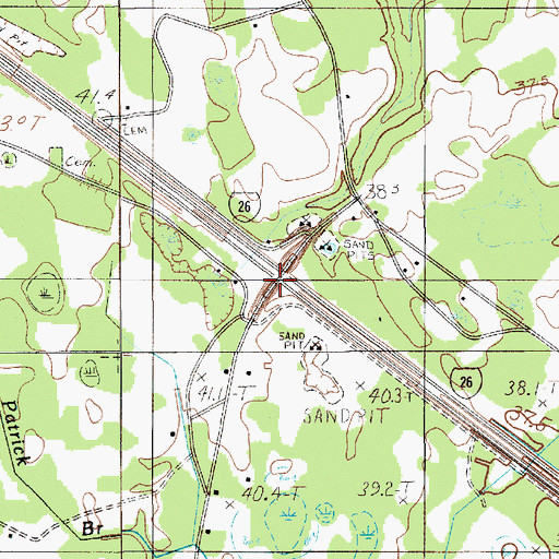 Topographic Map of Center School (historical), SC