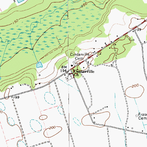 Topographic Map of Centerville Church, SC