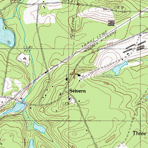 Topographic Map of Chalk Hill Church, SC