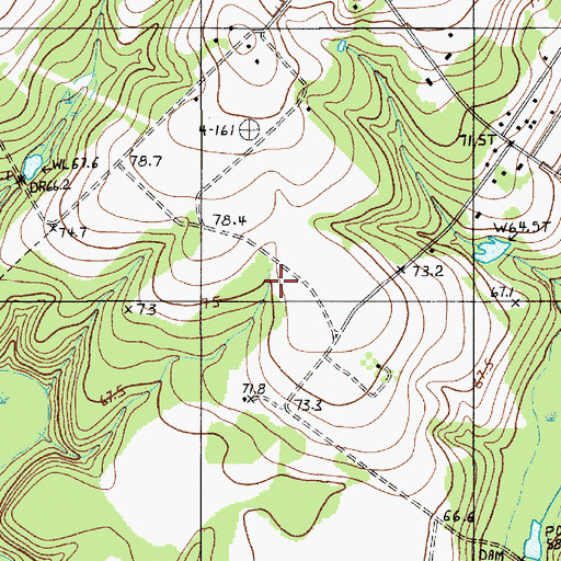 Topographic Map of Chapel School (historical), SC