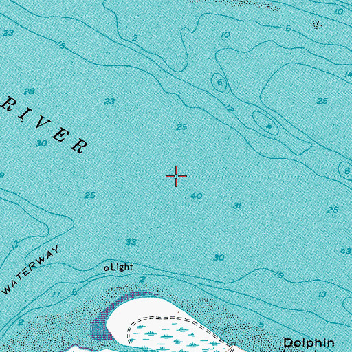 Topographic Map of Chechessee River, SC