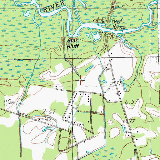 Topographic Map of Chesterfield Missionary Baptist Church, SC