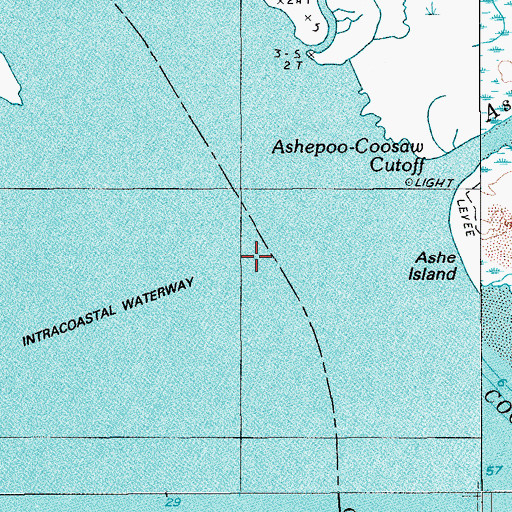 Topographic Map of Combahee River, SC