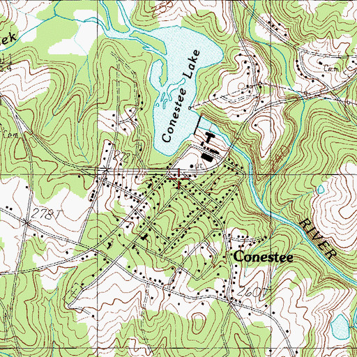 Topographic Map of Conestee, SC