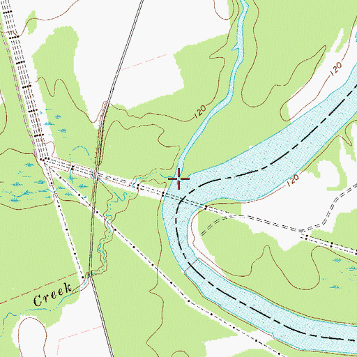 Topographic Map of Congaree Creek, SC