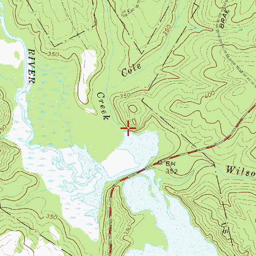 Topographic Map of Conner Creek, SC