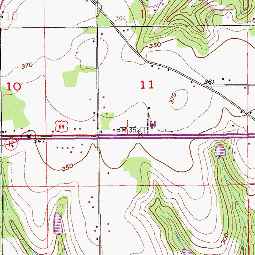 Topographic Map of Pilgrim Home Baptist Church, AL