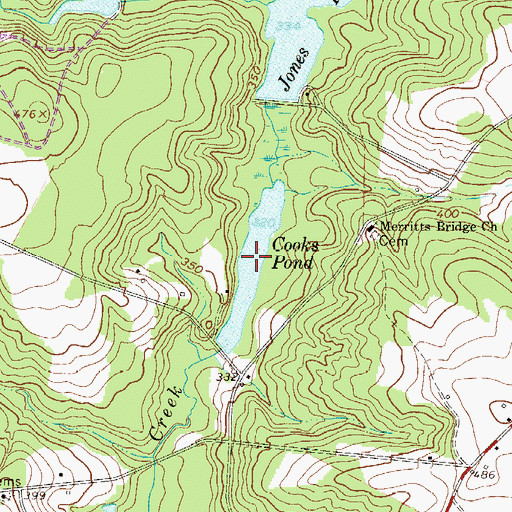 Topographic Map of Cooks Pond, SC