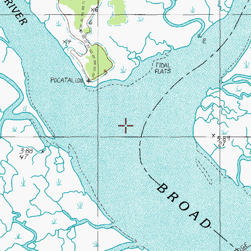 Topographic Map of Coosawhatchie River, SC