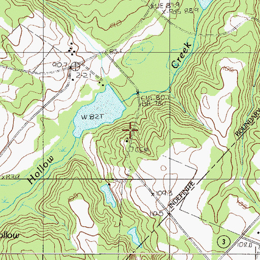 Topographic Map of Corinth Church, SC