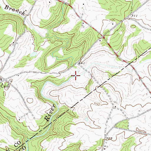 Topographic Map of Corner Creek, SC
