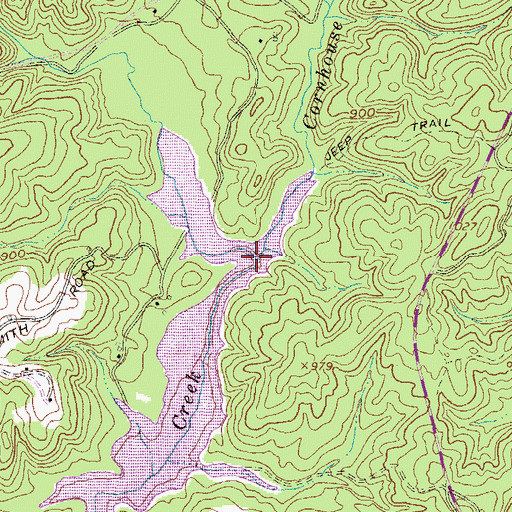 Topographic Map of Cornhouse Creek, SC