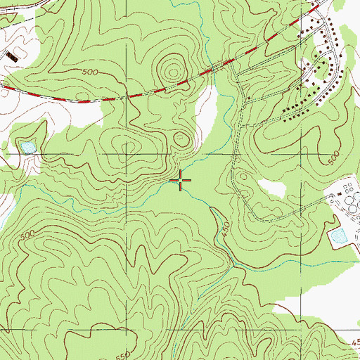 Topographic Map of Coronaca Creek, SC
