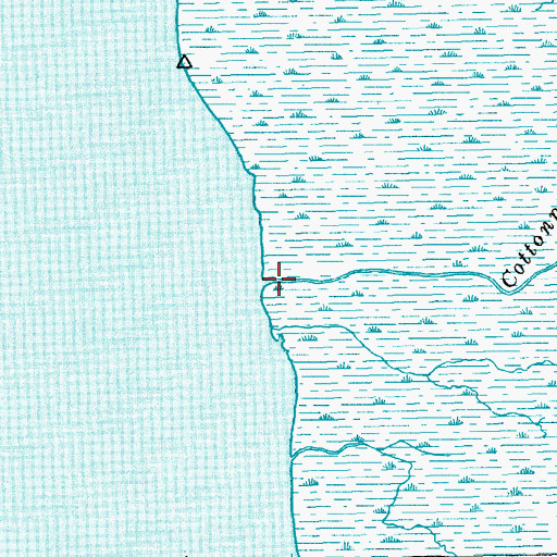Topographic Map of Cottonpatch Creek, SC