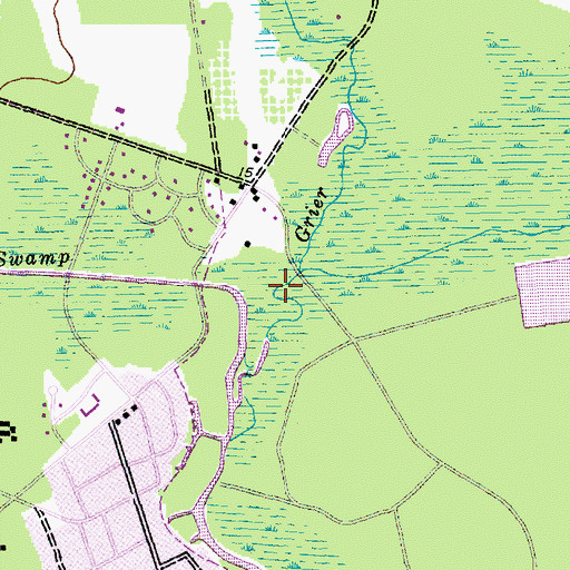 Topographic Map of Crab Tree Swamp, SC