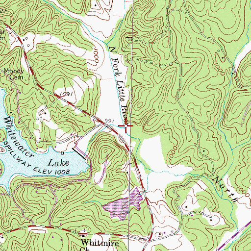 Topographic Map of Craven Creek, SC