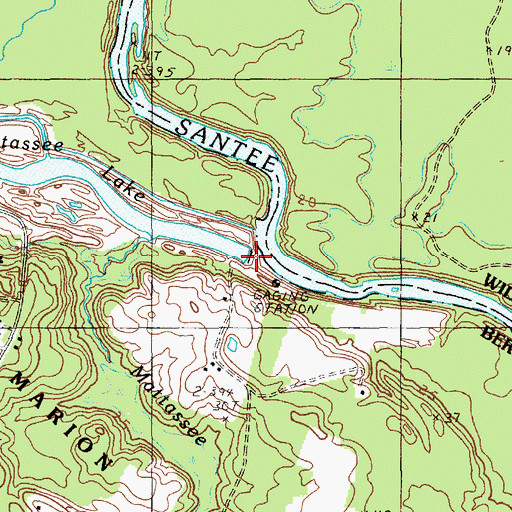 Topographic Map of Crawl Creek, SC