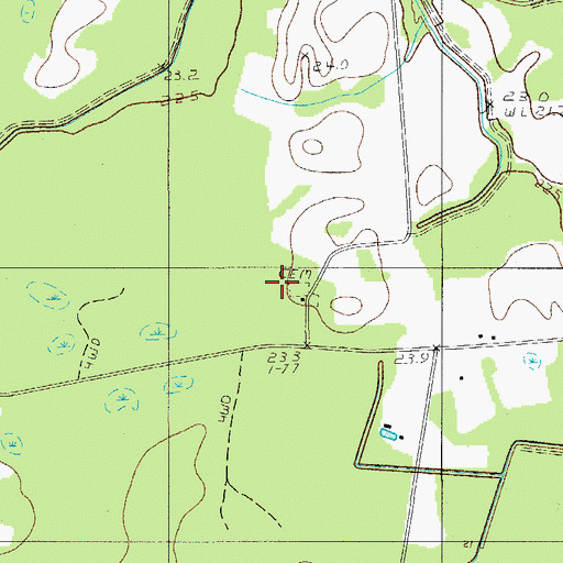 Topographic Map of Cross Swamp Church, SC