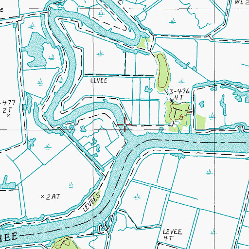 Topographic Map of Cuckolds Creek, SC