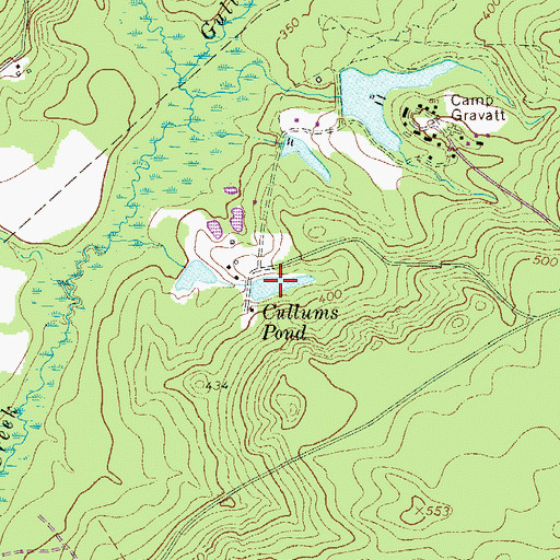 Topographic Map of Cullums Pond, SC