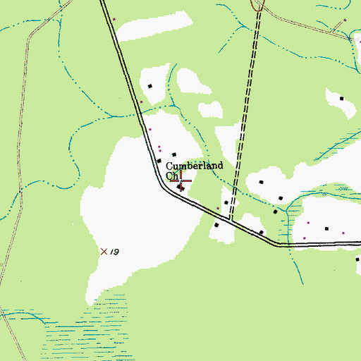 Topographic Map of Cumberland Church, SC