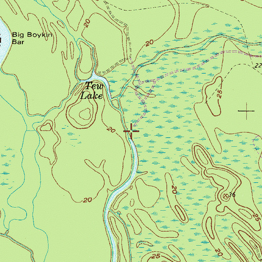 Topographic Map of Cypress Creek, SC